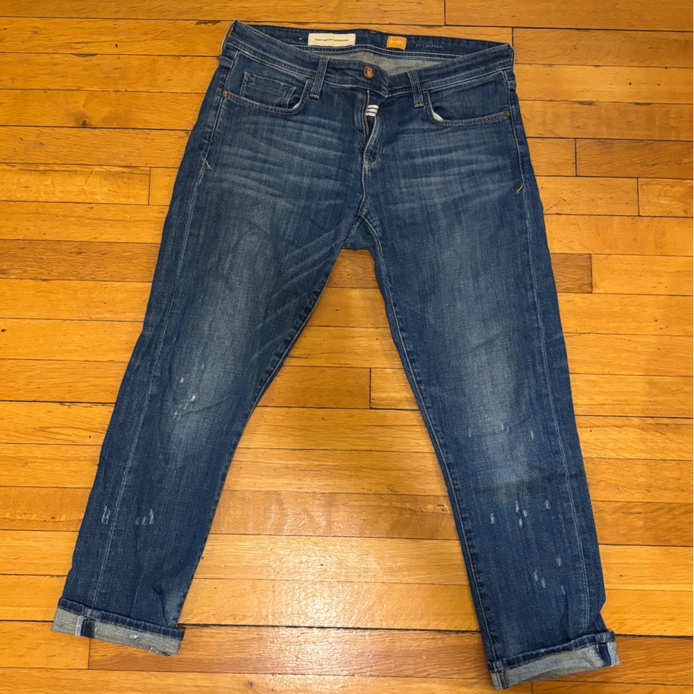 Pilcro Blue Ankle & Cropped Jeans